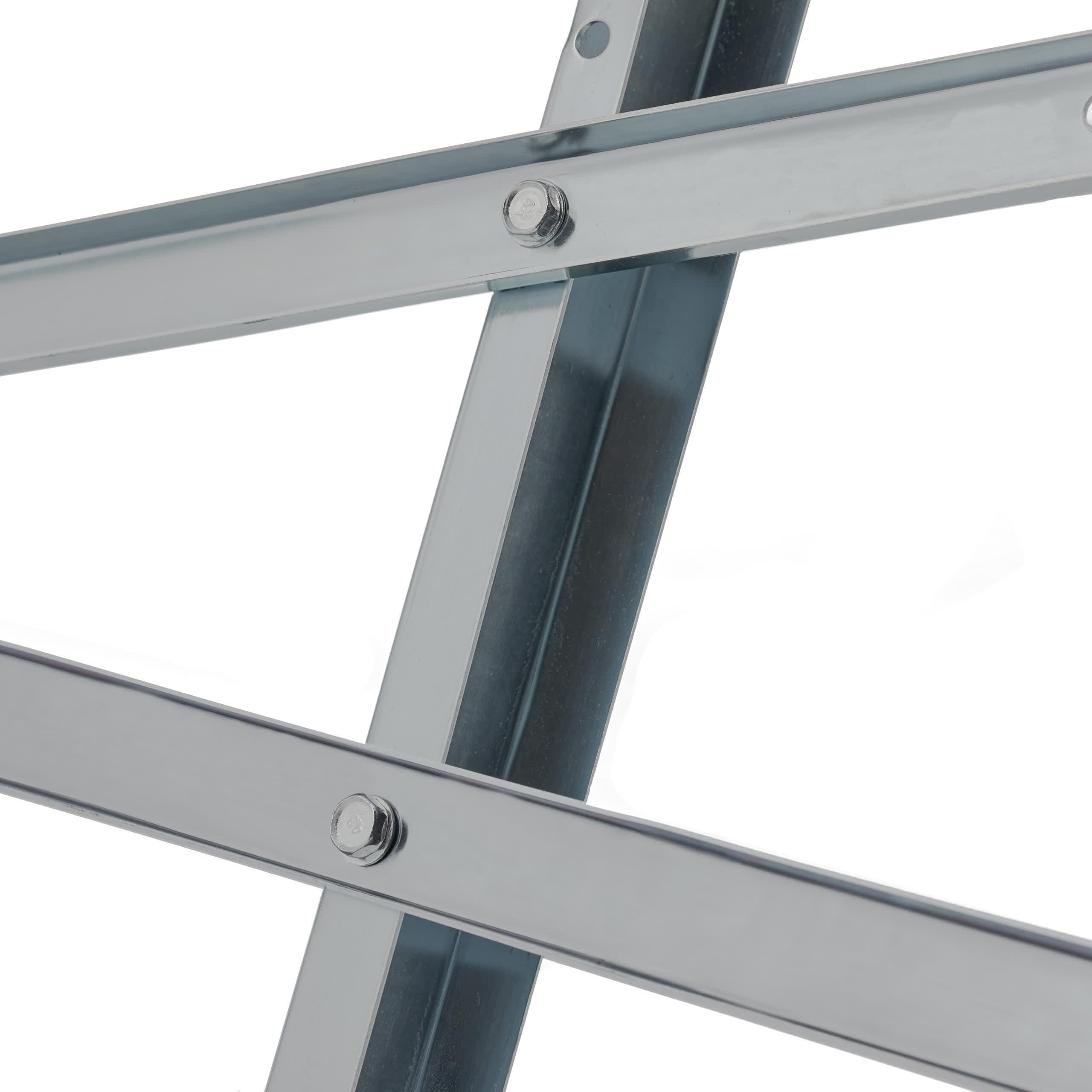Relaxdays Chevalet de sciage, Pliable, Charge maximale 150 kg, Acier, HLP 82 x 83 x 80 cm, pour Couper Le Bois, argenté