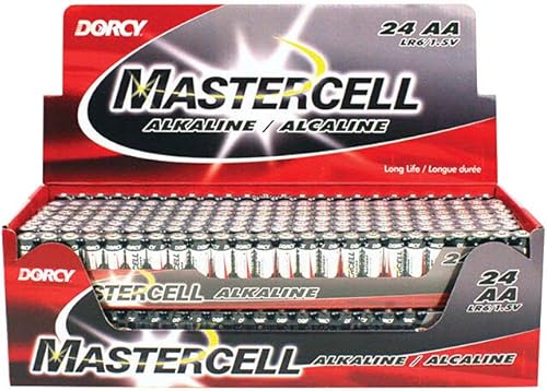 Dorcy 41-1631 Mastercell pilas alcalinas AA (paquete de 24)