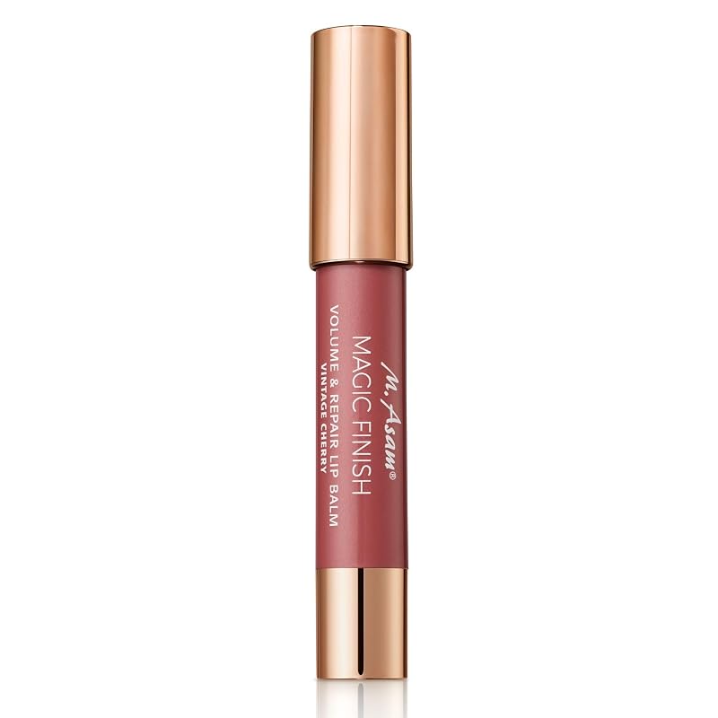 Bálsamo labial com cor M. Asam Magic Finish Volume & Repair Vintage-cherry, aproximadamente 3 g