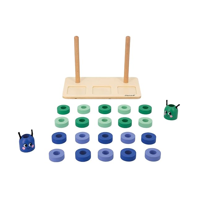 Foto 5 de 8 de Janod - Gama Pedagogía - Componer y Comparar Números - 23 Accesorios de Madera FSC + 33 Cartas
