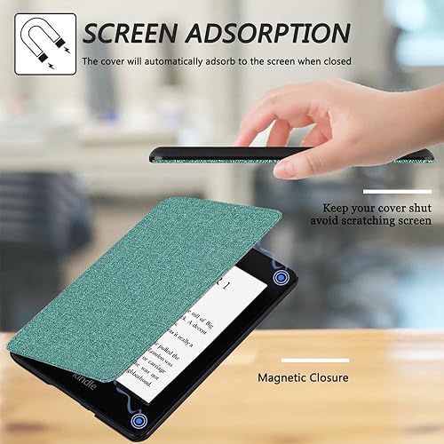 Miniatura 7 de SCSVPN Funda para Kindle Paperwhite de 6.8 pulgadas, 11 generación y edición Signature Edition 2021 (modelo n. M2L3EK  M2L4EK), funda inteligente de