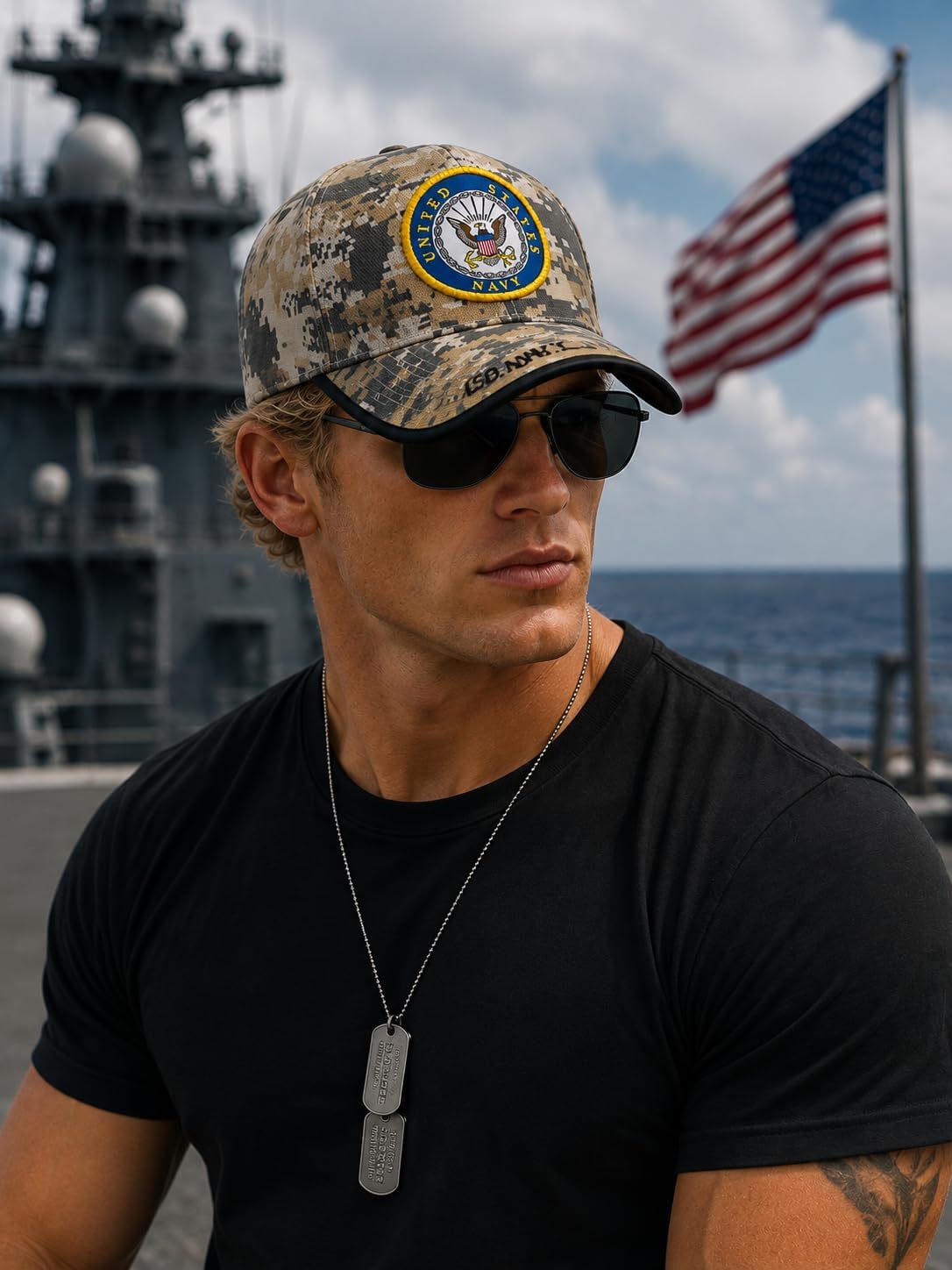 US Navy Official Licensed Premium Quality Military Baseball Cap image 2