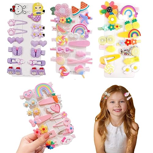 Lindas pinzas para el cabello de color caramelo y accesorios para niñas, niños y adolescentes