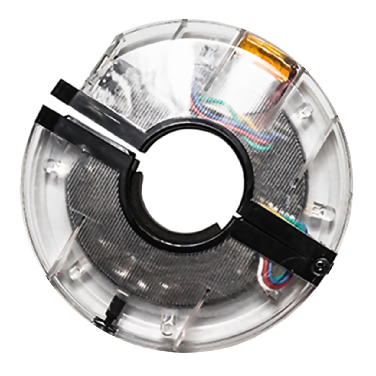 HEMOTON 1Pc LED Bike Wheel Light USB Rechargeable Cycling Hub Lamp Color Options Easy Installation Safety Warning Light for Bicycle Spokes