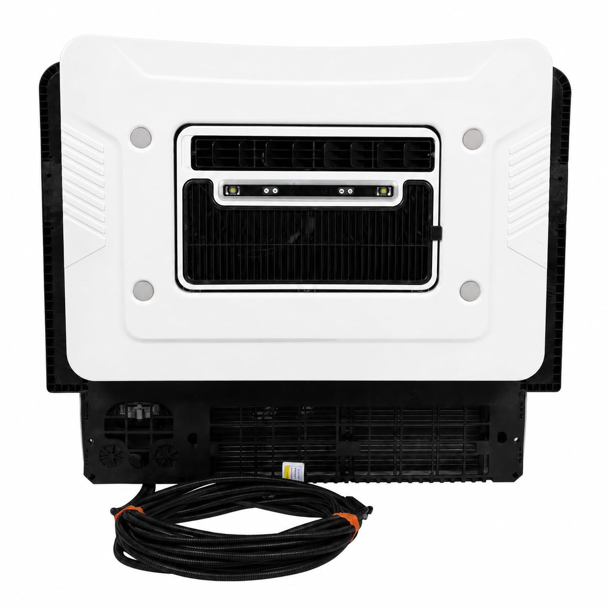 Climatizzatore da tetto, 24 V, per camion, camper, trattore, tosaerba, compressore elettrico da 24 V, per parcheggio, potente potenza di raffreddamento da 2400 W con telecomando e R134A