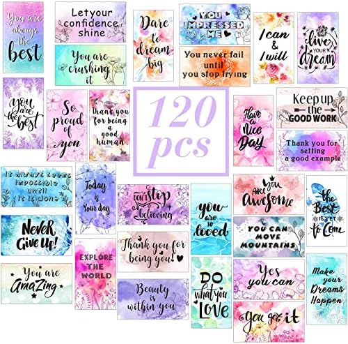 Outus 120 Pcs Motivational Encouragement Quote Cards Inspirationa...