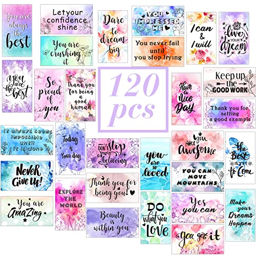 Outus 120 Pcs Motivational Encouragement Quote Cards Inspirational Kindness Appreciation...