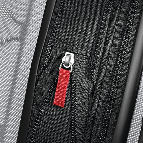 Image of Samsonite Omni Pc Hardside Expandable Luggage, Pink, One Size, Silver, Checked-Medium 24-Inch, Omni Pc Hardside Expandable Luggage With Spinner Wheels