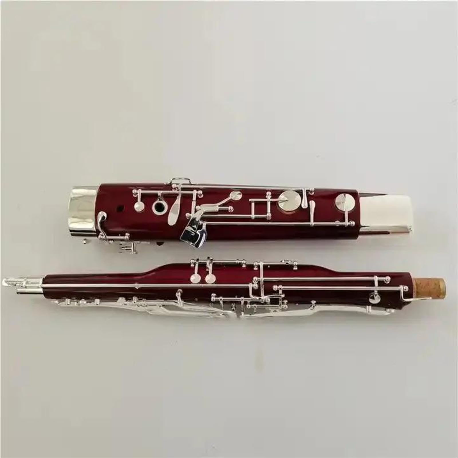 Corpo In Legno Di Acero Chiavi Placcate Argento Fagotto 17 Tasti Fagotto Tono C Con Custodia In Tela E Accessori Fagotto Per Principianti
