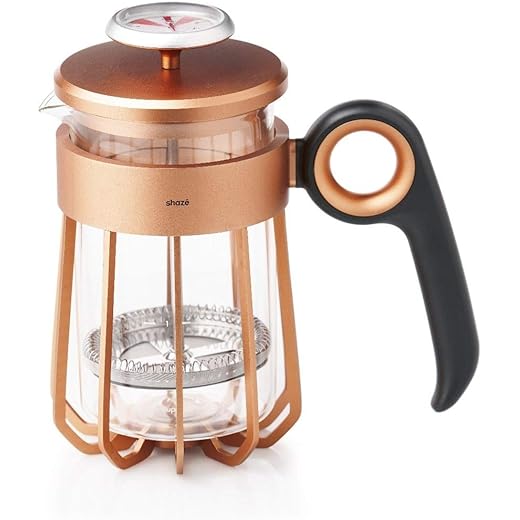 Shaze The Blendist | Coffee Blender | Borosilicate Glass kettle | Alluminium Casing | Coffeeware | Color - Rose Gold