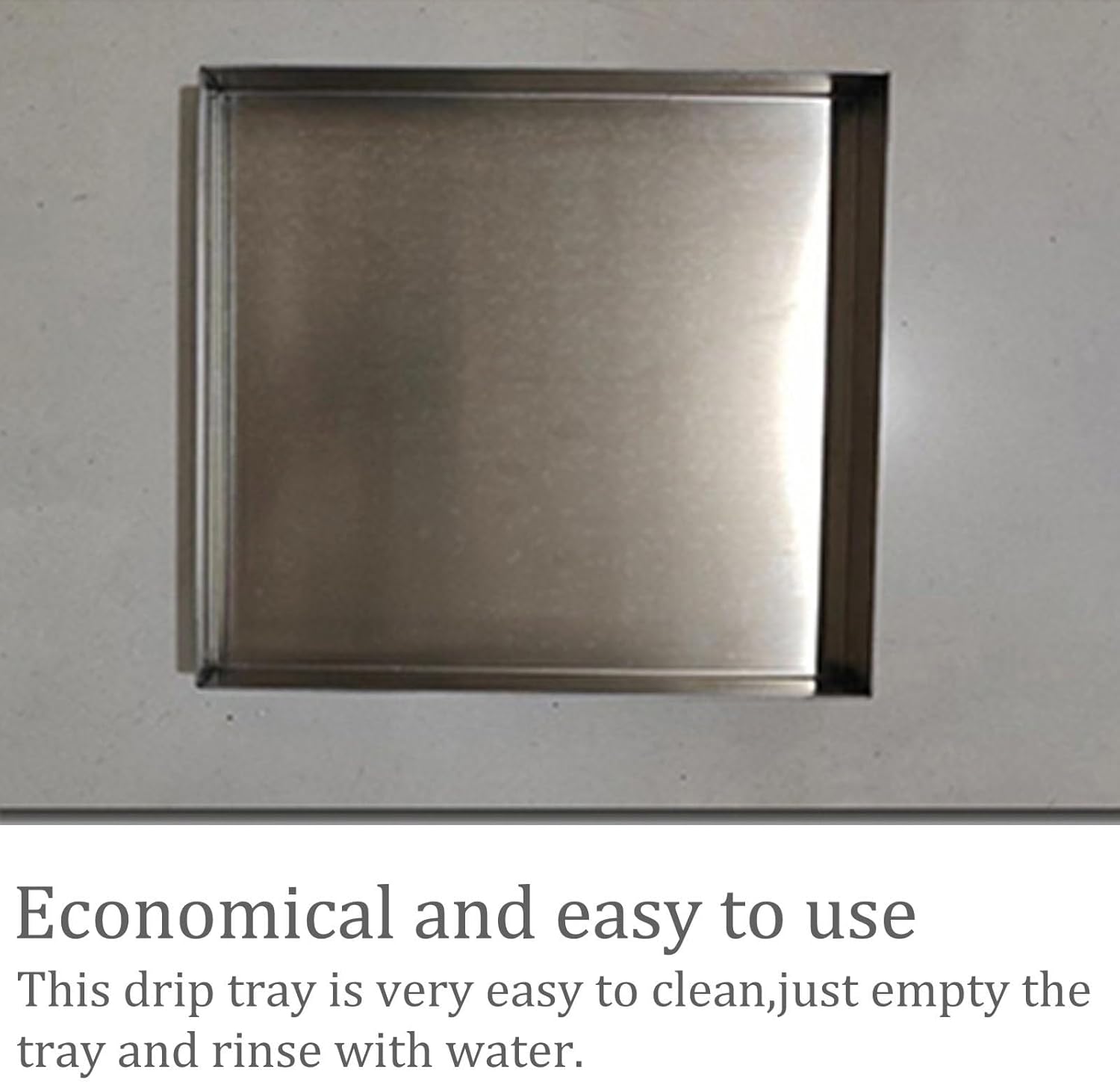 Rectangular Stainless Steel Tray,Water Collection Tray,Stainless Steel Washer Machine Drip Drain Pan No Drain 26''X18'x1'' for Home Kitchen Water Storage
