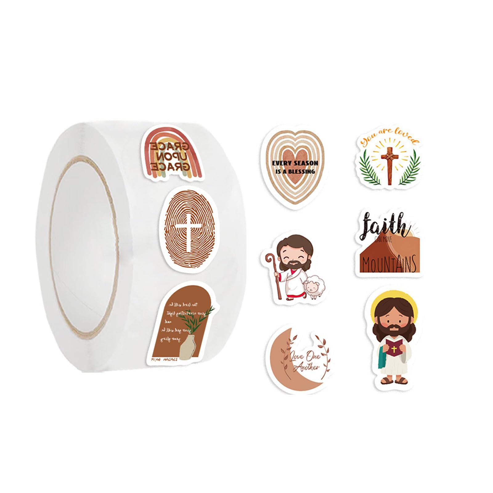 Religion Character Sticker Gift Box Sticker Laptop Decal Decorative Scrapbooking for Journaling Religion Character
