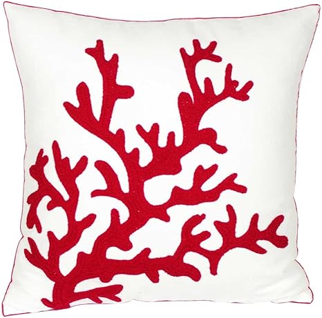 coral throw pillows amazon