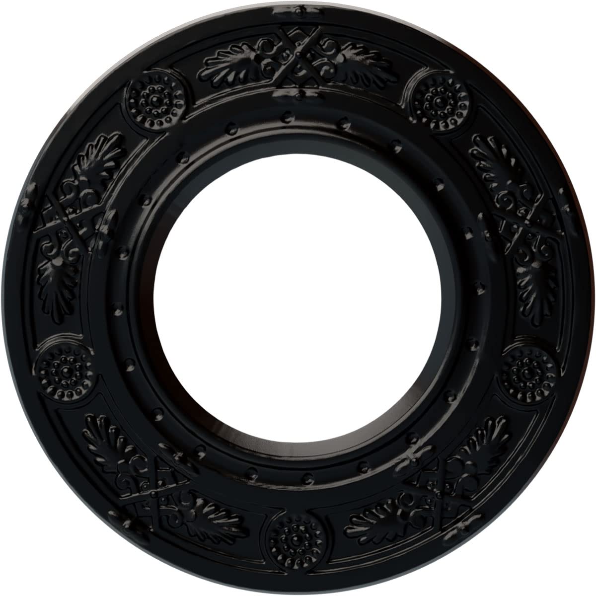 Médaillon de plafond Daniela Cm08dnacs peint main cuivre antique noir