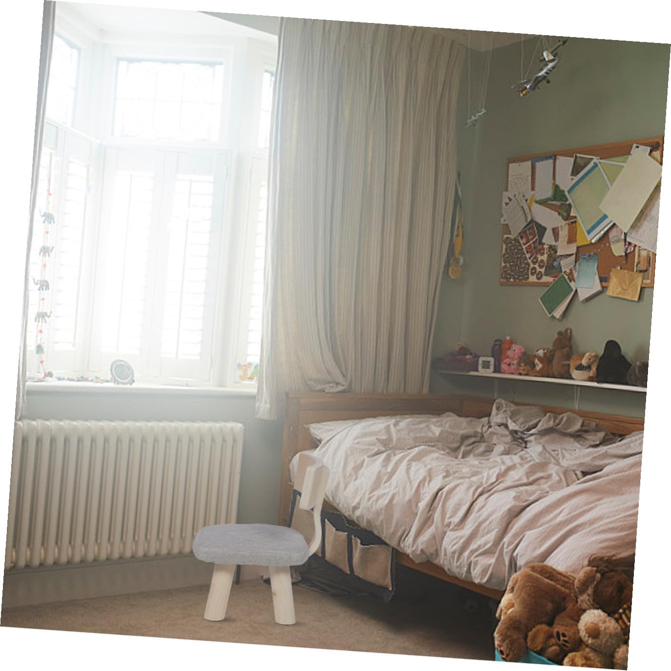 Cabilock Boy Girl Back Stool for Toddlers Creative Solid Boys and Girls Chair for Home Kindergarten and Playroom Safe and Sturdy Design for Dining Study and Fun Activities Single Solid