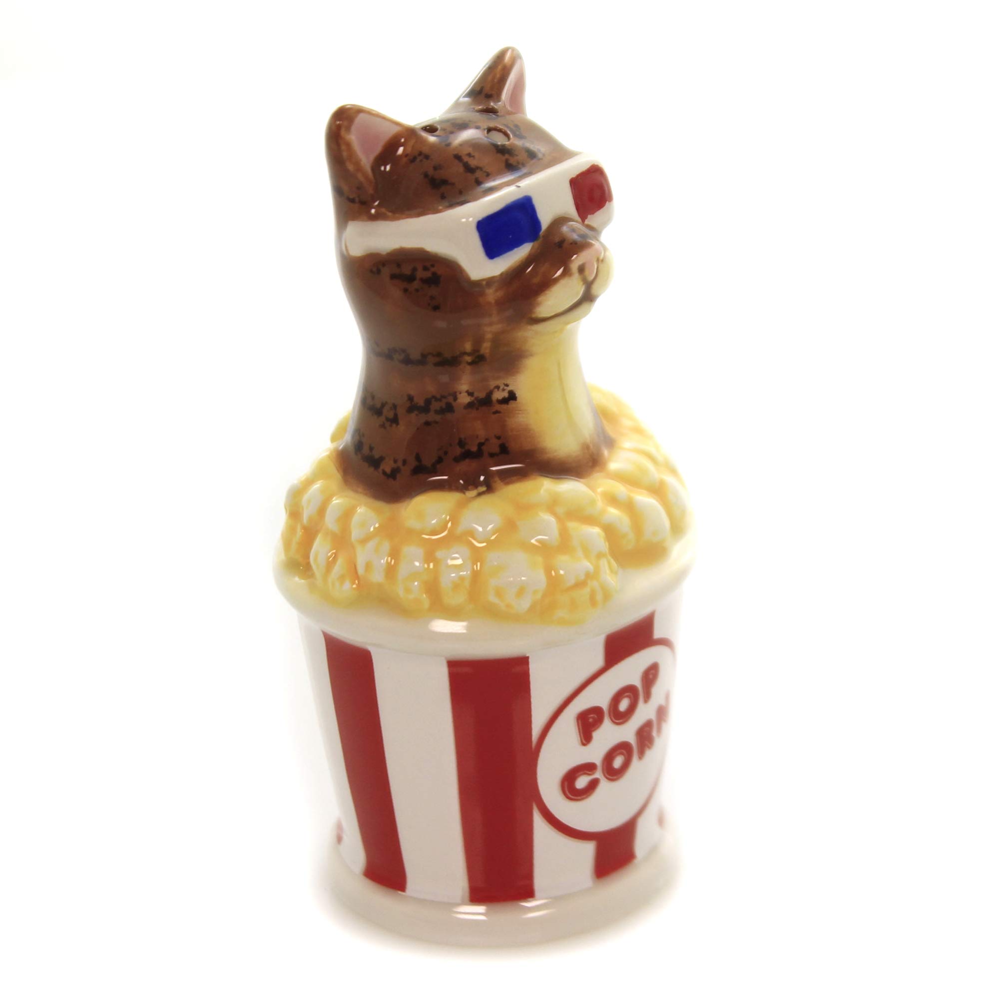 Pacific Giftware Movie Theater 3D Glasses Cats Salt and Pepper Shaker Set, 4 Inch