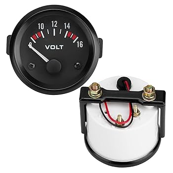 Digital Voltmeter, BX100007 12V 52Mm/2in Car Voltmeter Gauge