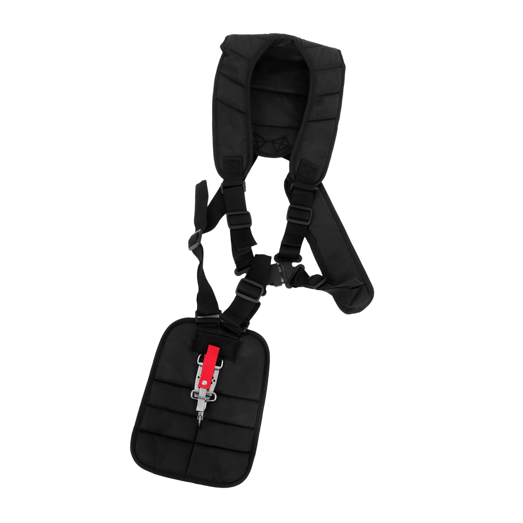 YARNOW Imbracatura a Doppia Spalla per Decespugliatore in Nylon Nero | Spalline Decespugliatore, Spallacci Imbottiti, Fascia in Vita Fibbia, Uso Semplice e Sicuro