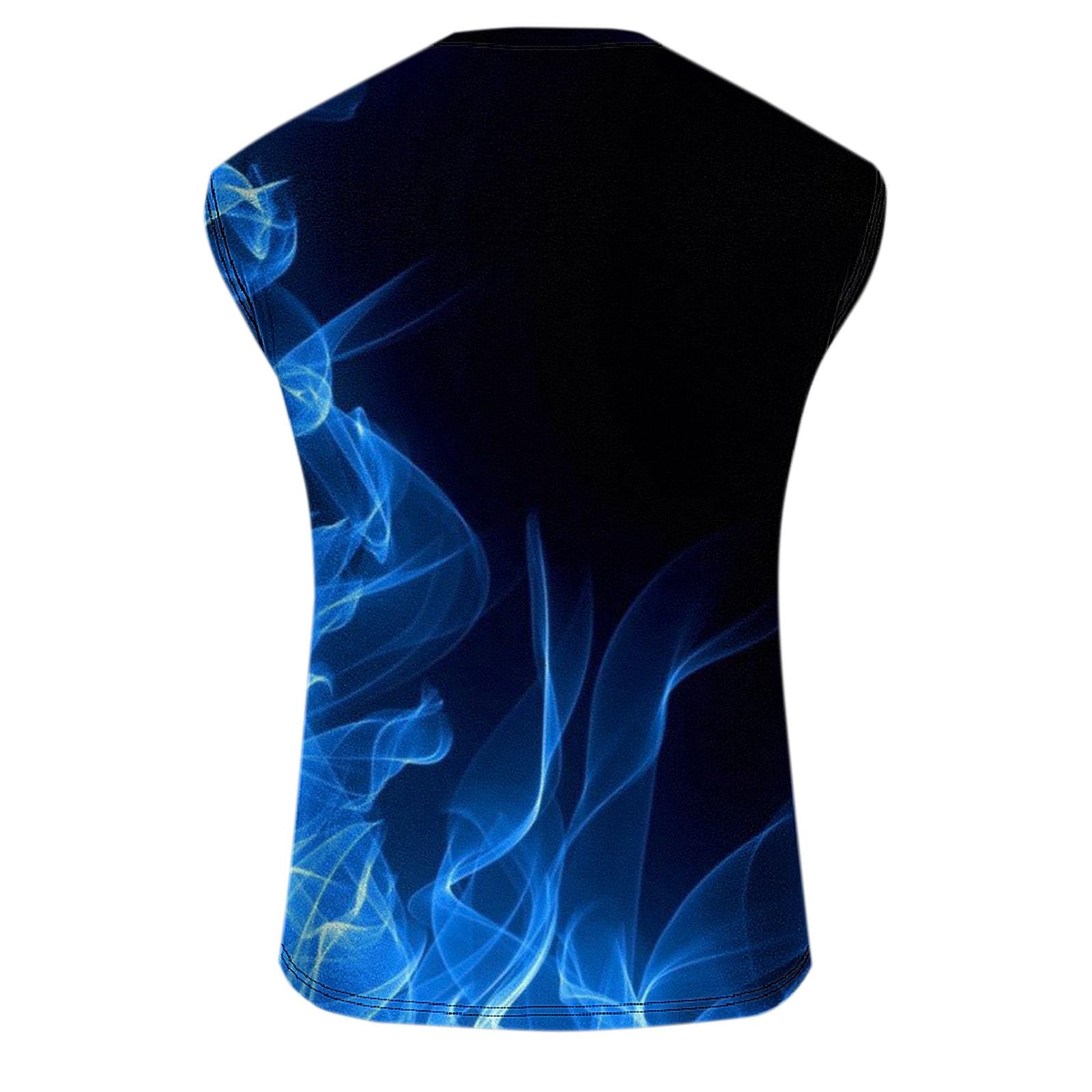 Tee Shirt sans Manche Débardeur Homme Été T-Shirts Impression Sport Teeshirt Décontracté Manches Courtes Tee-Shirt Entraînement Tshirt Extensible Respirant Vêtements