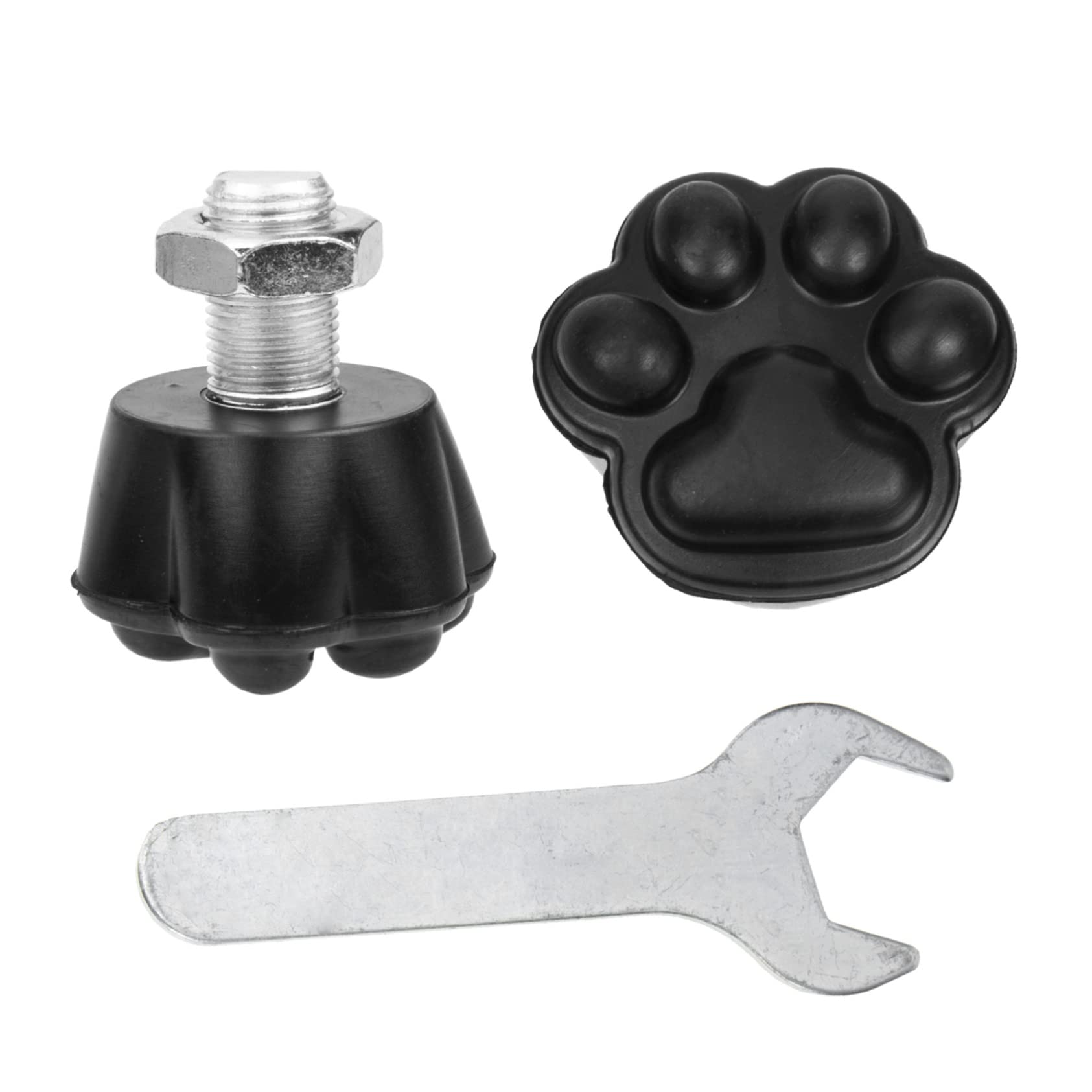 HOLIDYOYO 1set Rubber Roller Skates Brakes Cat Claw Shape Toe Stops Easy Install for Skating