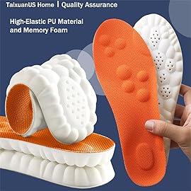 Roofo Cloud Insoles for Men Comfortble Steppers Shoe Insoles Inserts Memory Foam Soft Insoles with Arch Support (US-Men-6.5-10)