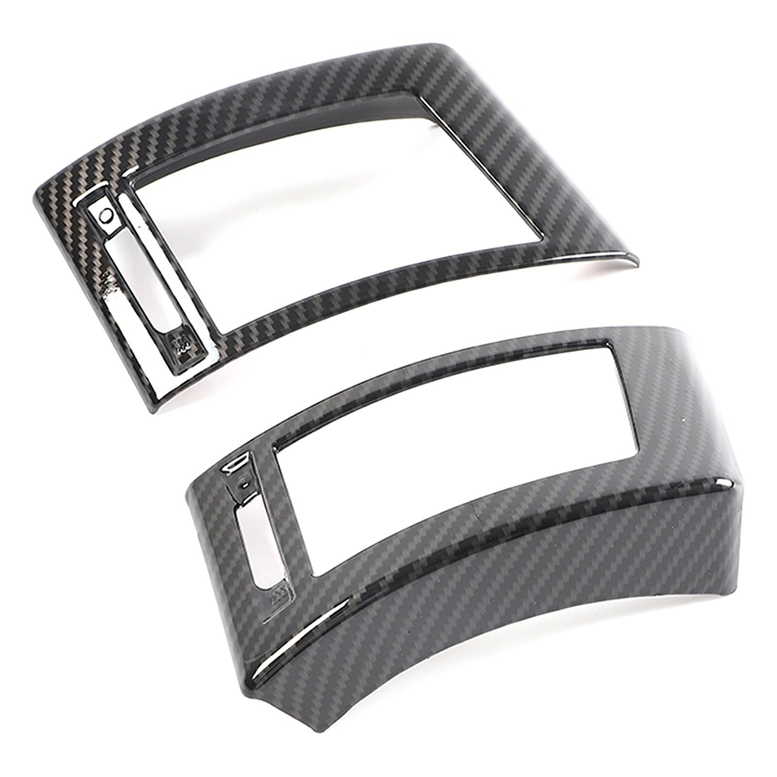 Interior Trim for Jaguar for F-Type 2013-2024 ABS Car Center Console Side Air Outlet Frame Decorative Cover Sticker Accessories Cover Trim Sticker(Carbon Fiber)