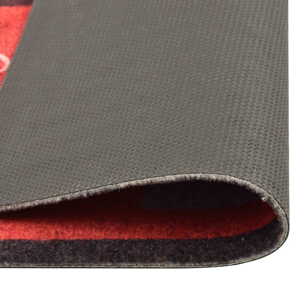 vidaXL Tapis de Cuisine Lavable Paillasson de Bureau Moquette de Sol Tapis de Couloir Tapis de Couloir Moquette de Cuisine Tomates 60x300 cm