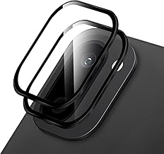 Xmon Camera Lens Protector for OnePlus 15R | 9H Tempered Glass with Metal Ring | HD Clear Invisible Fit | Scratch Resistant Camera Cover (1 Pack) (Black)