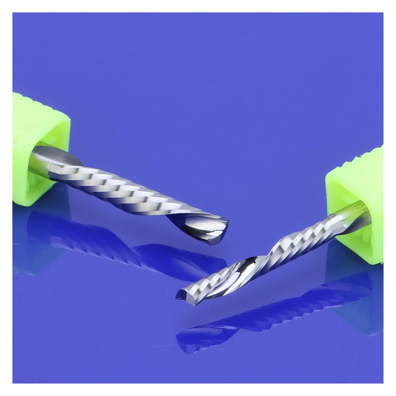 20 sztuk/partia 3.175/4/5/6mm narzędzia do obróbki drewna węglik lewa spirala 1 flet frez trzpieniowy Cnc frezy w dół frez do drewna(6x15x50L)