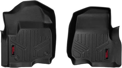 Rough Country Alfombrillas delanteras para Ford Super Duty 17-22 | Asientos de cubo - M-5171 Negro