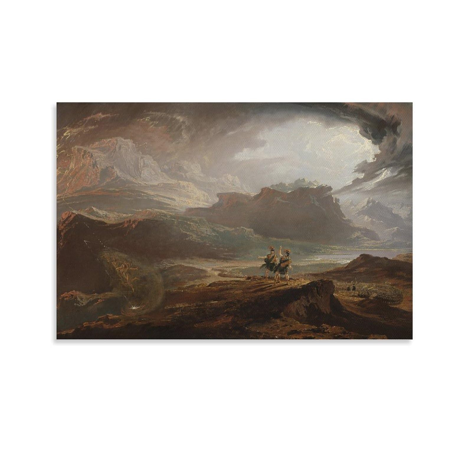 John Martin 《Macbeth》 Prints Wall Art Poster Painting On Canvas Wall Art Poster Scroll Picture Print Walls Decor Home Posters 12x18inch(30x45cm)