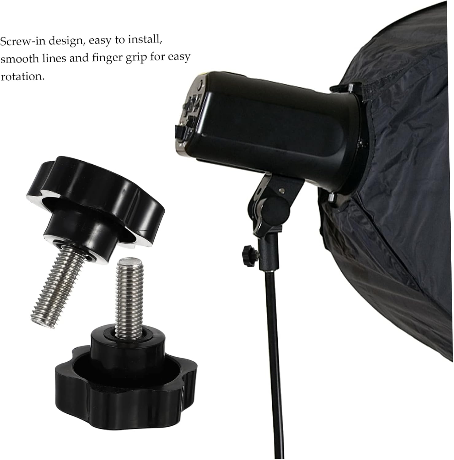 4pcs Plum Blossom Hexagonal Handle Threaded Clamping Star Knob Comfortable to Hold