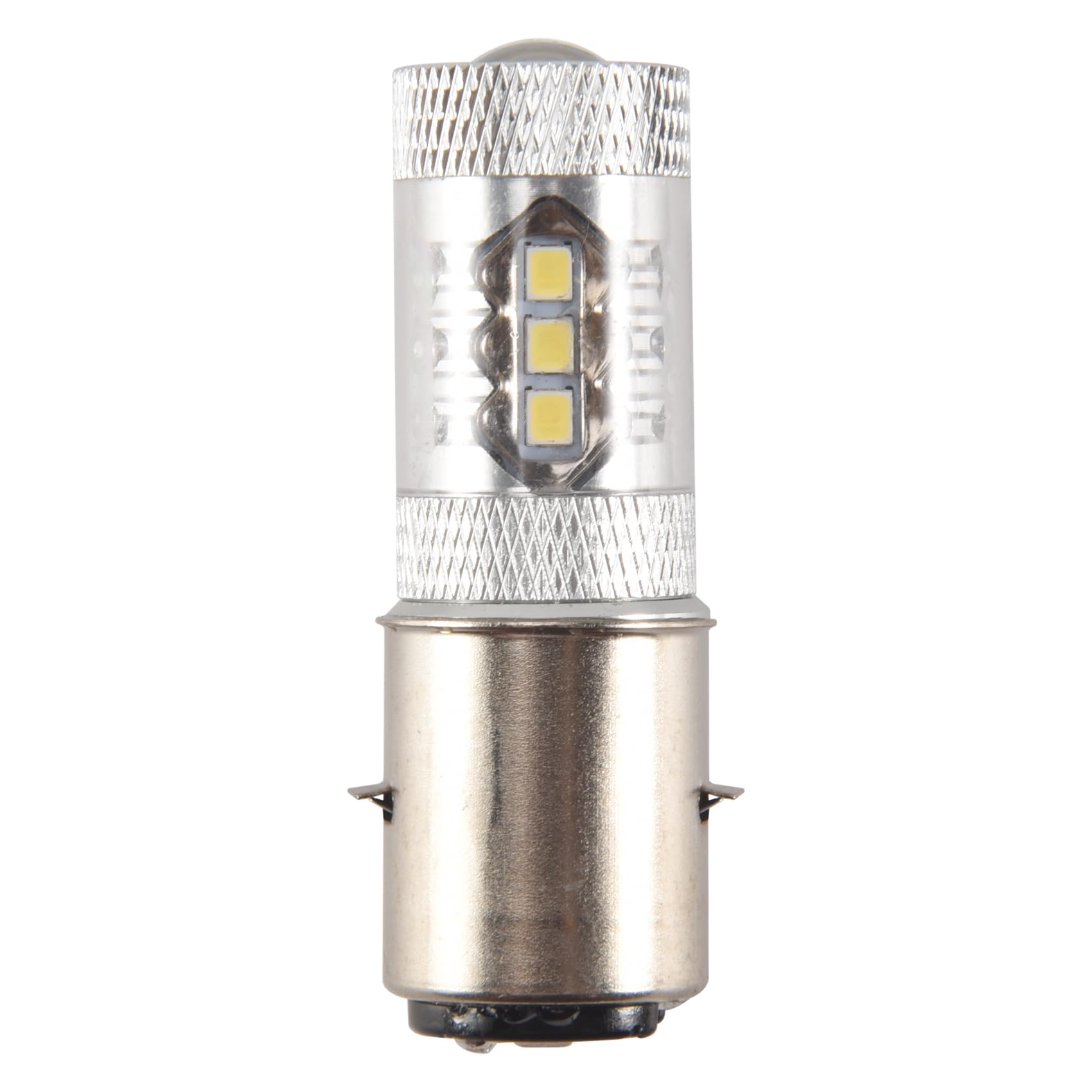 80W BA20D H6 Blanc 16 LED Moto Moto/Mobylette/ATV ampoule de phare