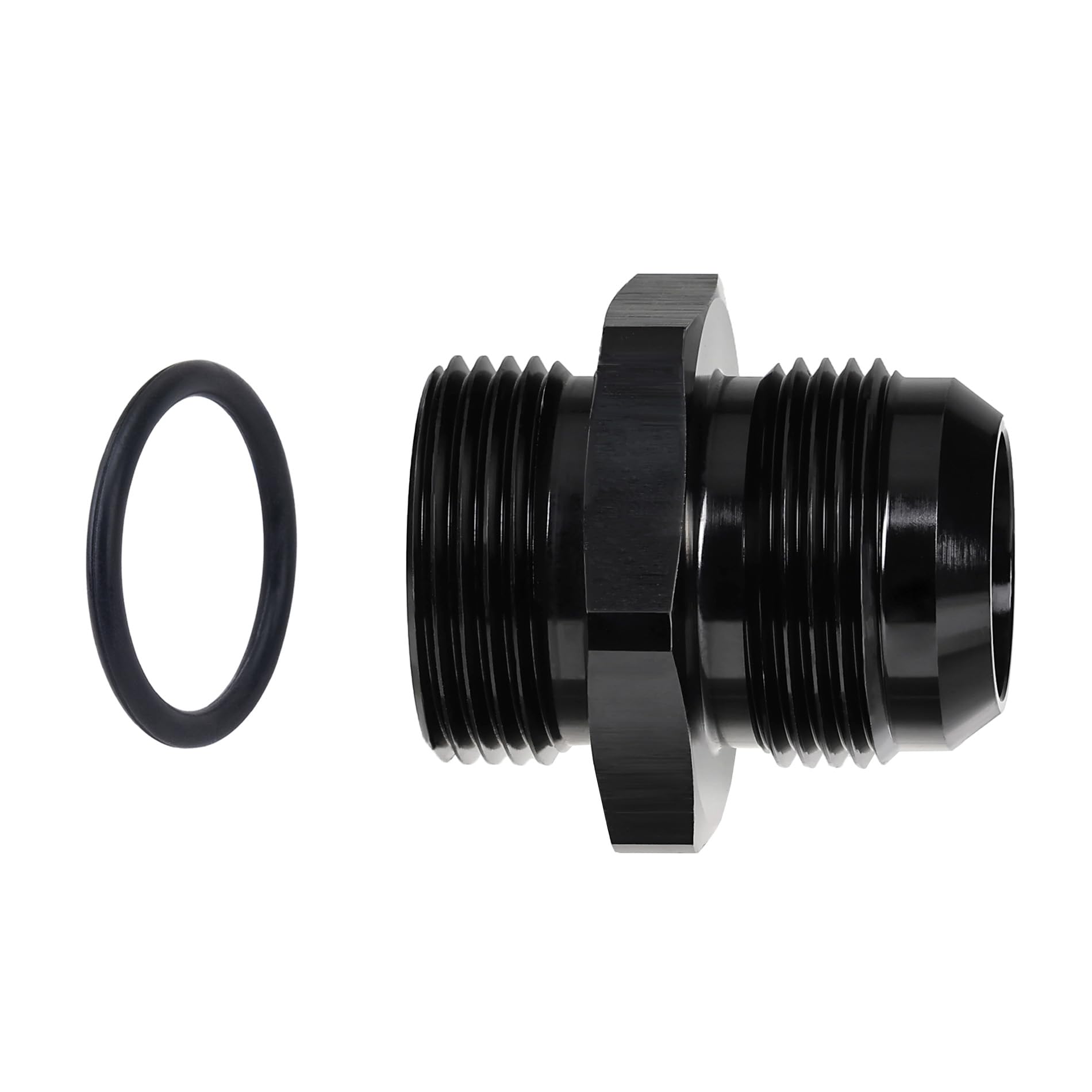 EVIL ENERGY 16AN Flare to 16AN ORB Male Fuel Rail Adapter Fitting Black