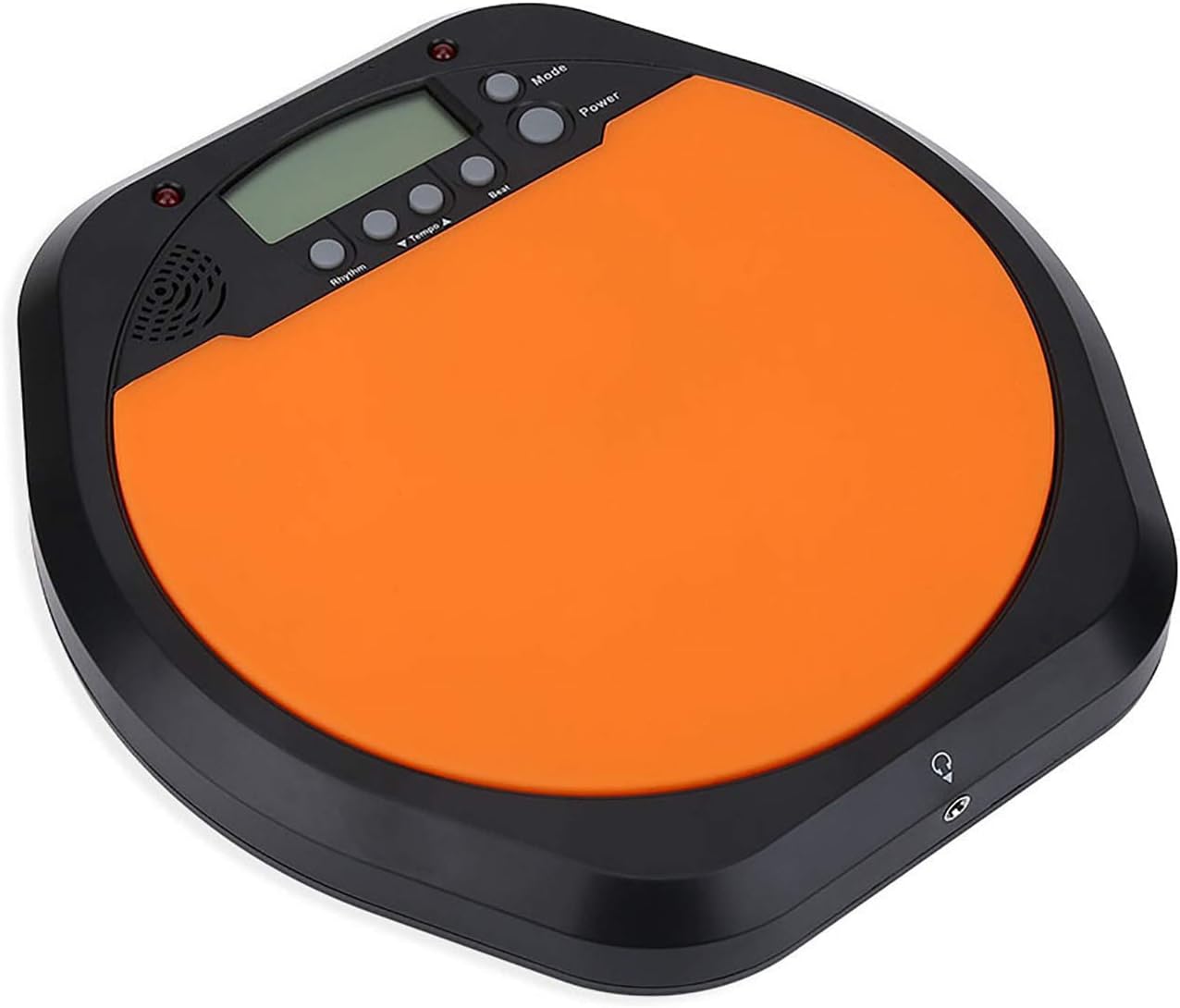 Electronic Drum Practice Pad with Metronome Portable Drum Pad for Training LED Display Headphone Jack