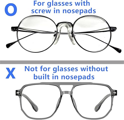 Miniatura 4 de Paquete de 10 lentes de silicona en forma de U con microdestornillador, antideslizantes, anticaídas, puente de silla, juego de almohadillas para la