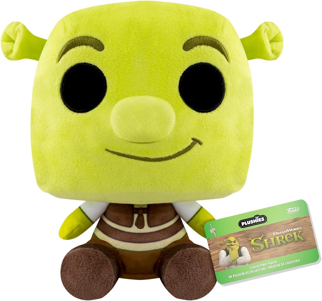 Funko Pop! Plush: Shrek - Shrek - Collectible Plush Toy - Official Merchandise for Children and Adults - Ideal for Movies Fan, Girlfriend and Boyfriend