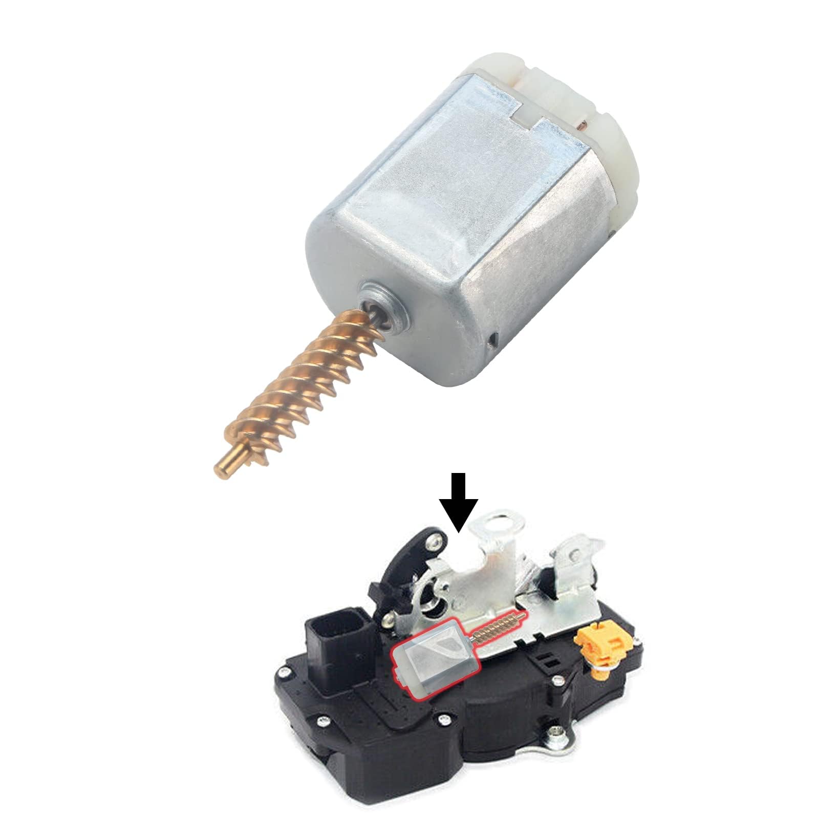Auto Türschloss Aktuator Motor Zentrales Türschloss Motor für Hyundai Accent Tucson Tiburon Coupe, Mitsubishi Outlande Pajero MK3