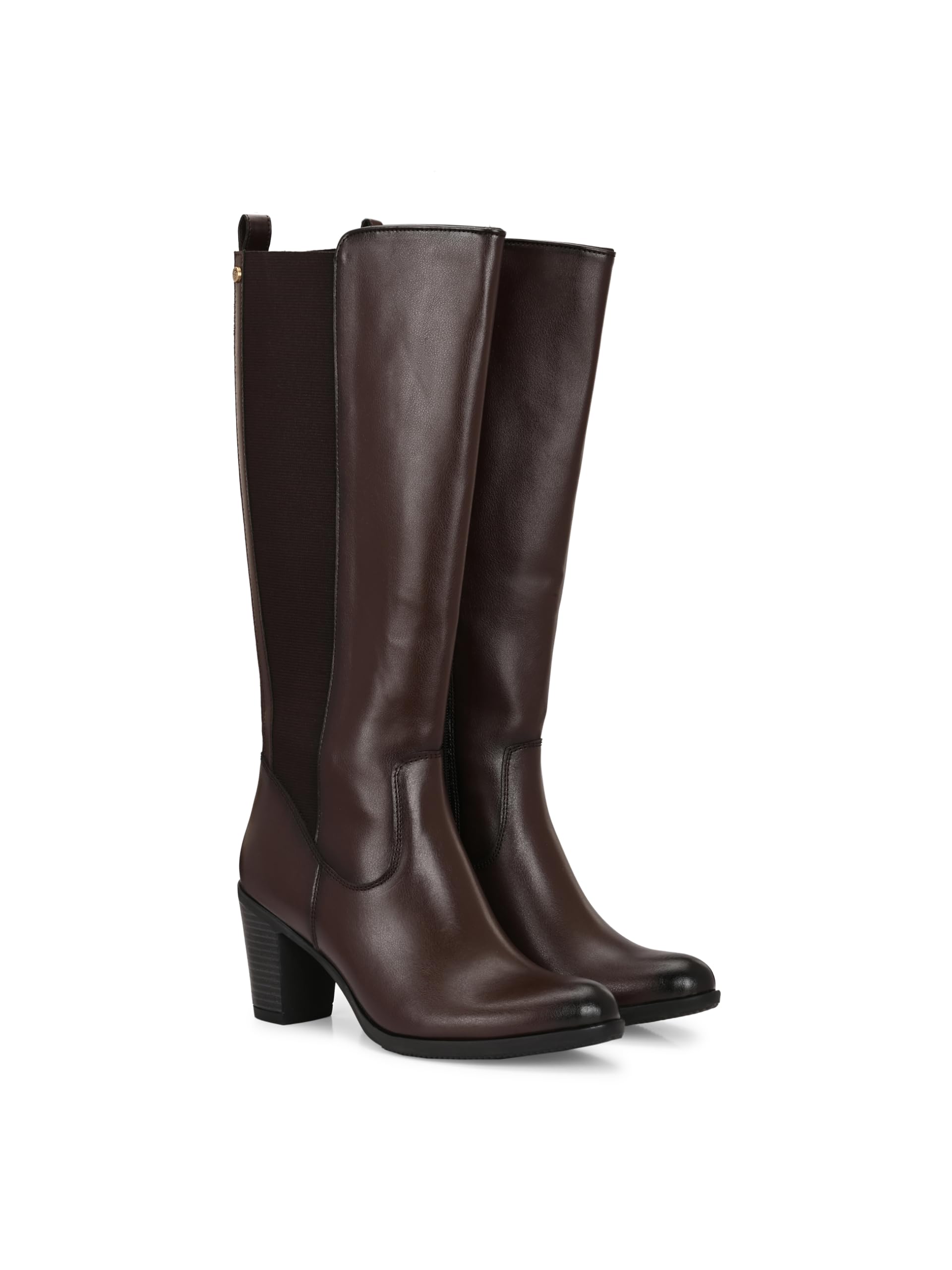 delize Women mid heel knee high western boots 67322-picture-13