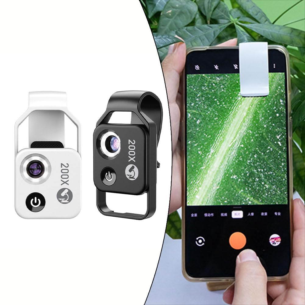 Handy-Mikroskop-Objektiv mit LED-Licht, tragbares digitales Mikroskop für Kinder, Handmikroskop