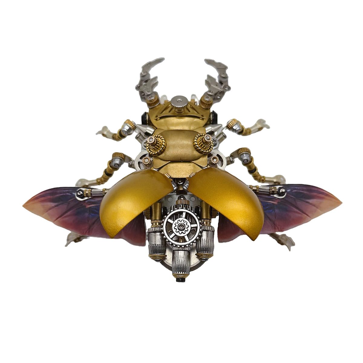 3D Metall Puzzle Insekten, Steampunk Bug Mechanisch Giraffen-Riesenbockkäfer Modellbausatz, DIY Montageblock Puzzle Geschenk Schreibtischdekoration (370 Teile)