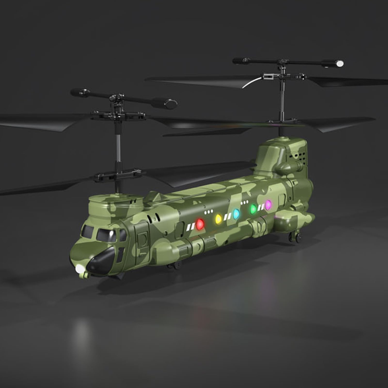 RC-Hubschrauber mit HD-Kamera, Höhenhaltung, LED-Leuchten, Start/Landung mit Einer Taste für Luftaufnahmen, Indoor-Outdoor-Flugmodell: Einsteigerfreundliches Ferngesteuertes