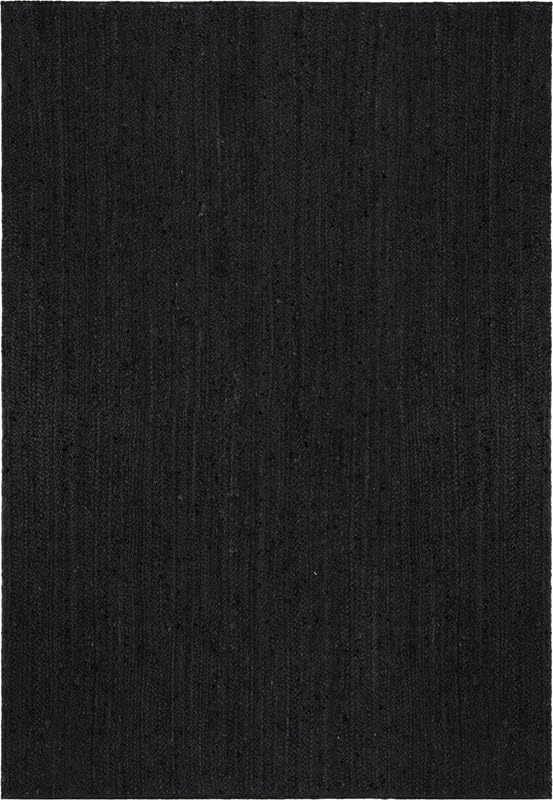 Tappeto in juta intrecciata, 6 x 60 cm, colore nero