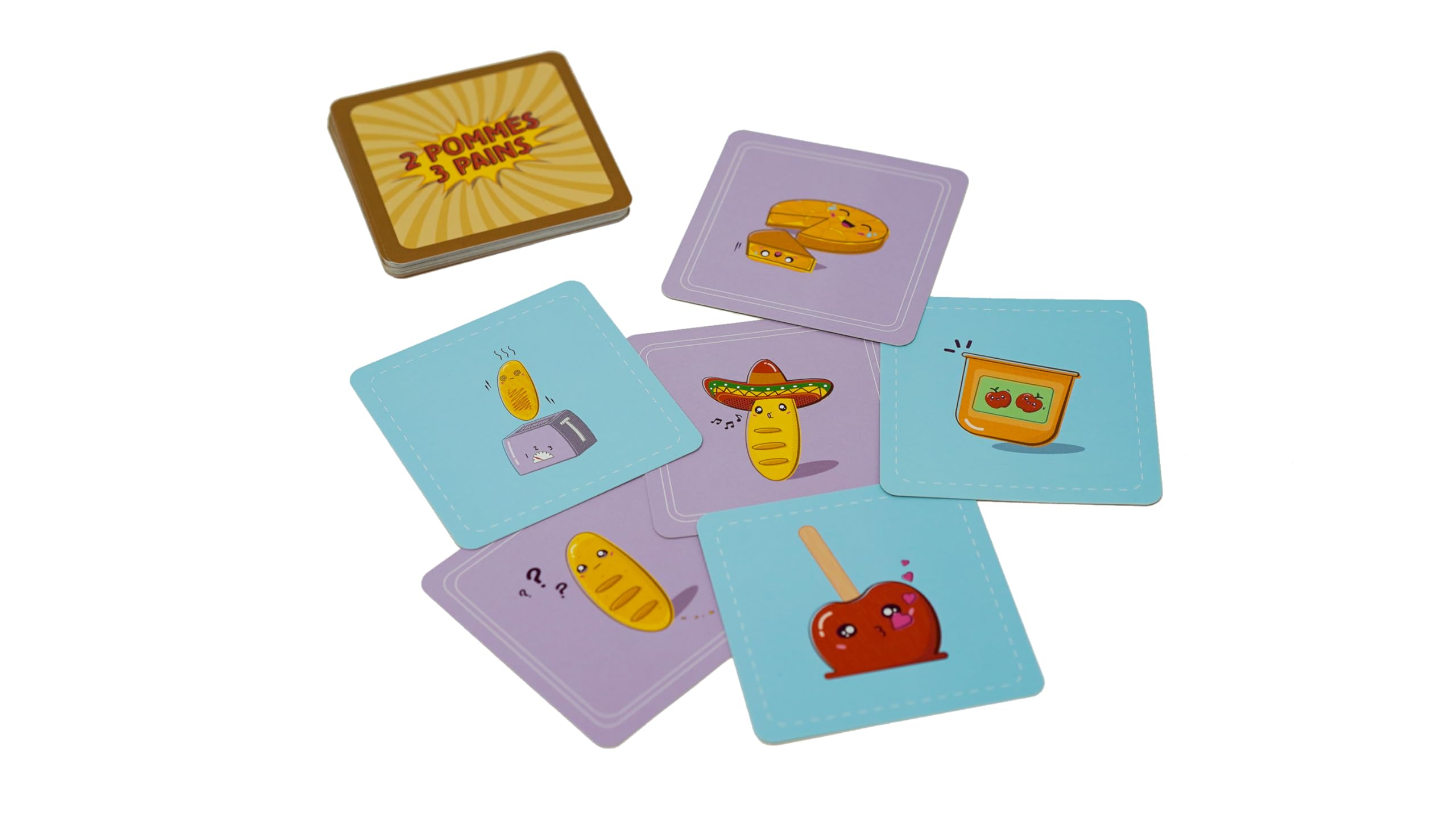2 Pommes 3 Pains - Jeu de Société pour Famille et Amis - 2 à 6 Joueurs - Dès 8 Ans