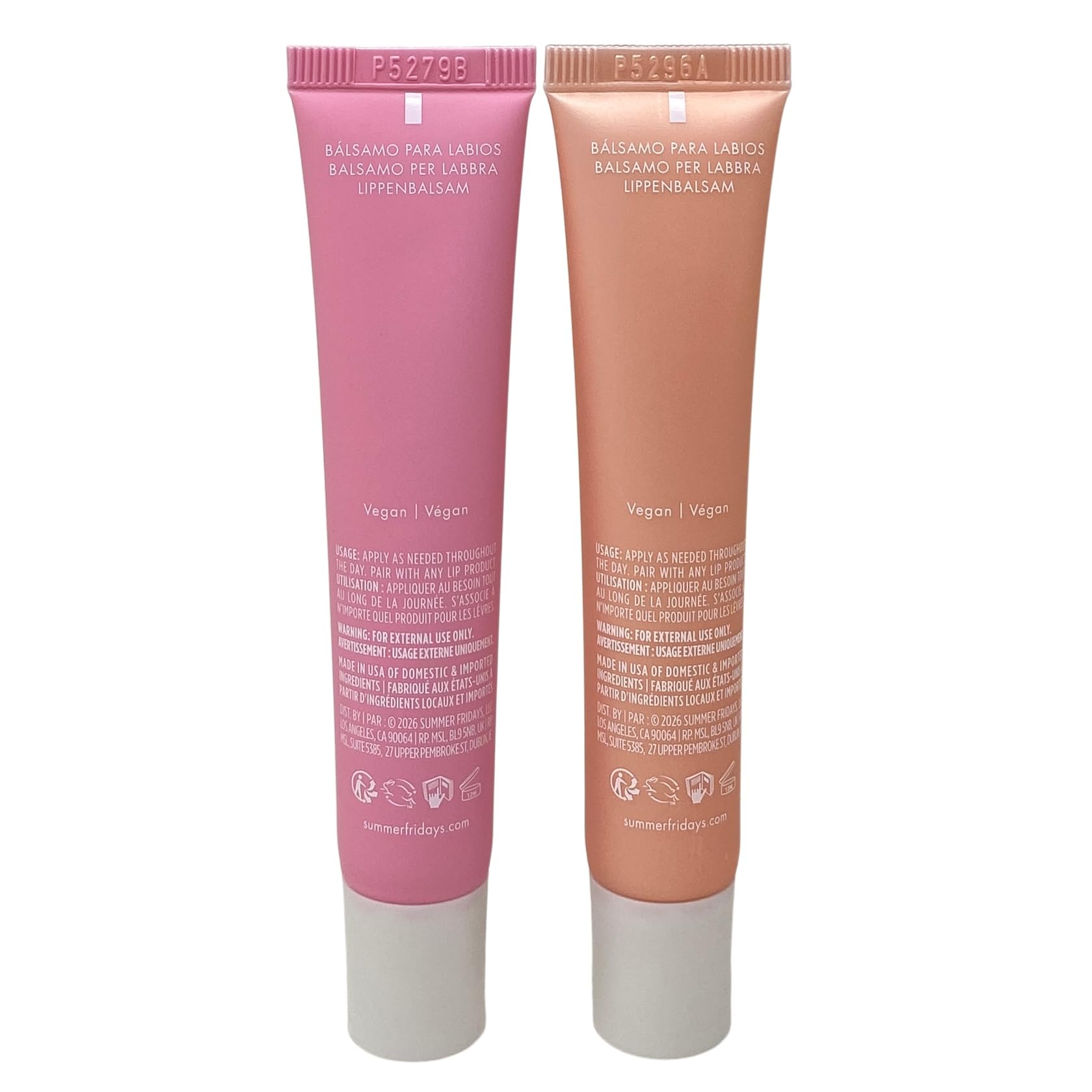 Summer Fridays Lip Butter Balm Sweet Pink Duo - Conditioning Tinted Lip Balm + Overnight Mask for Instant Shine + Color - Infused with Hydrating Shea Butter - Pink Sugar + Birthday Cake (2 Count) - 4