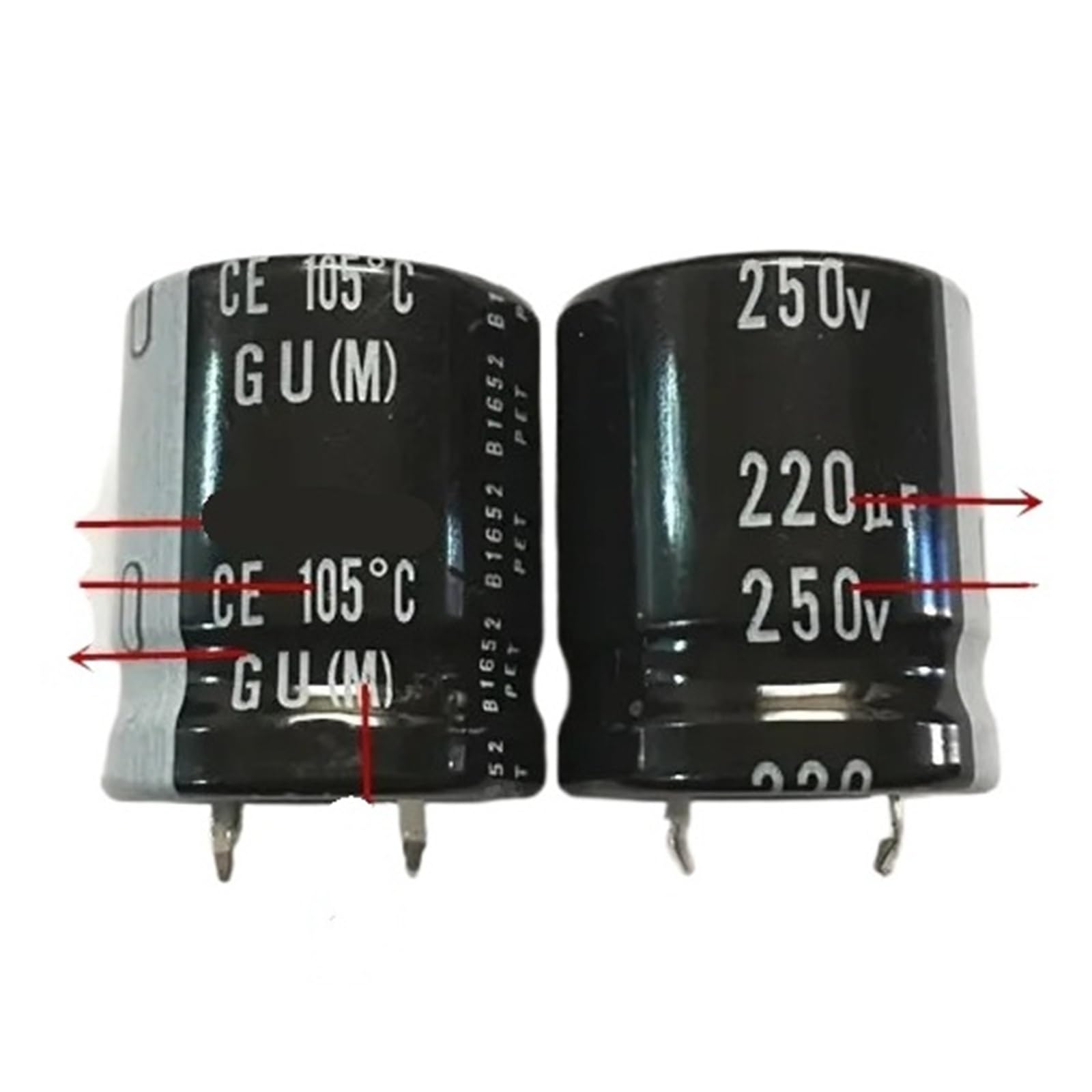 Condensateur GU 220uf 250v pour réparer un appareil qui ne s'allume plus