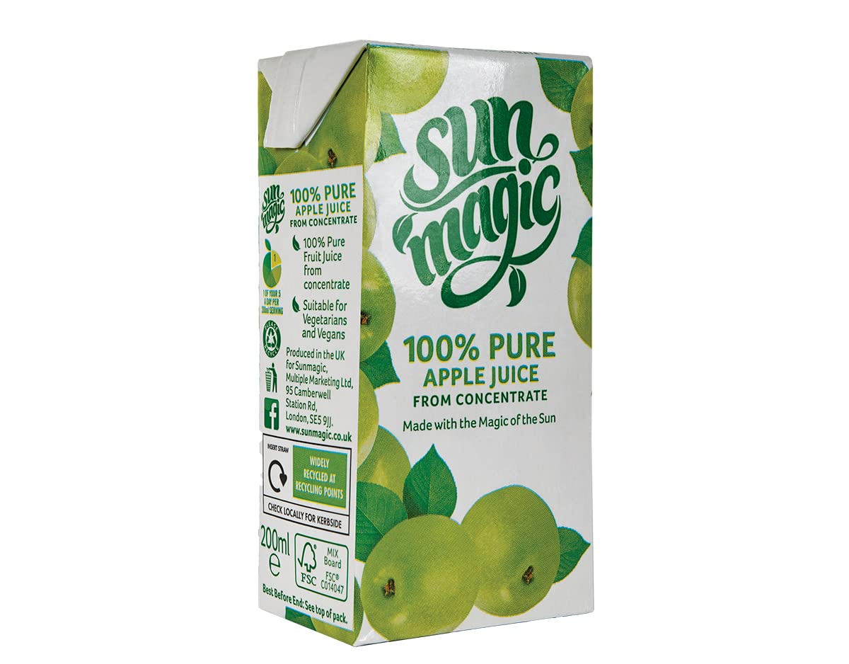 Sunmagic Hydra Apple Juice Drink 200 ml (Pack of 24)