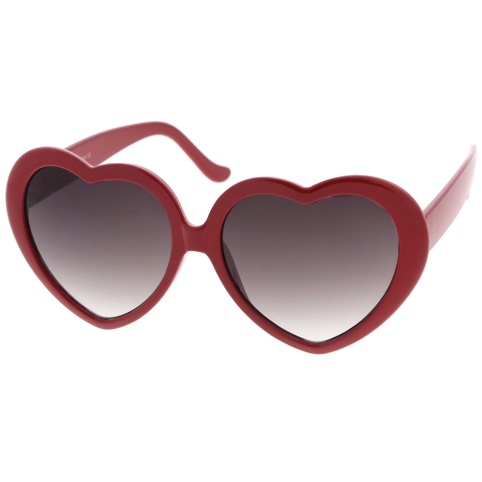 zeroUV Women's Oversize Gradient Lens Heart Sunglasses 55mm