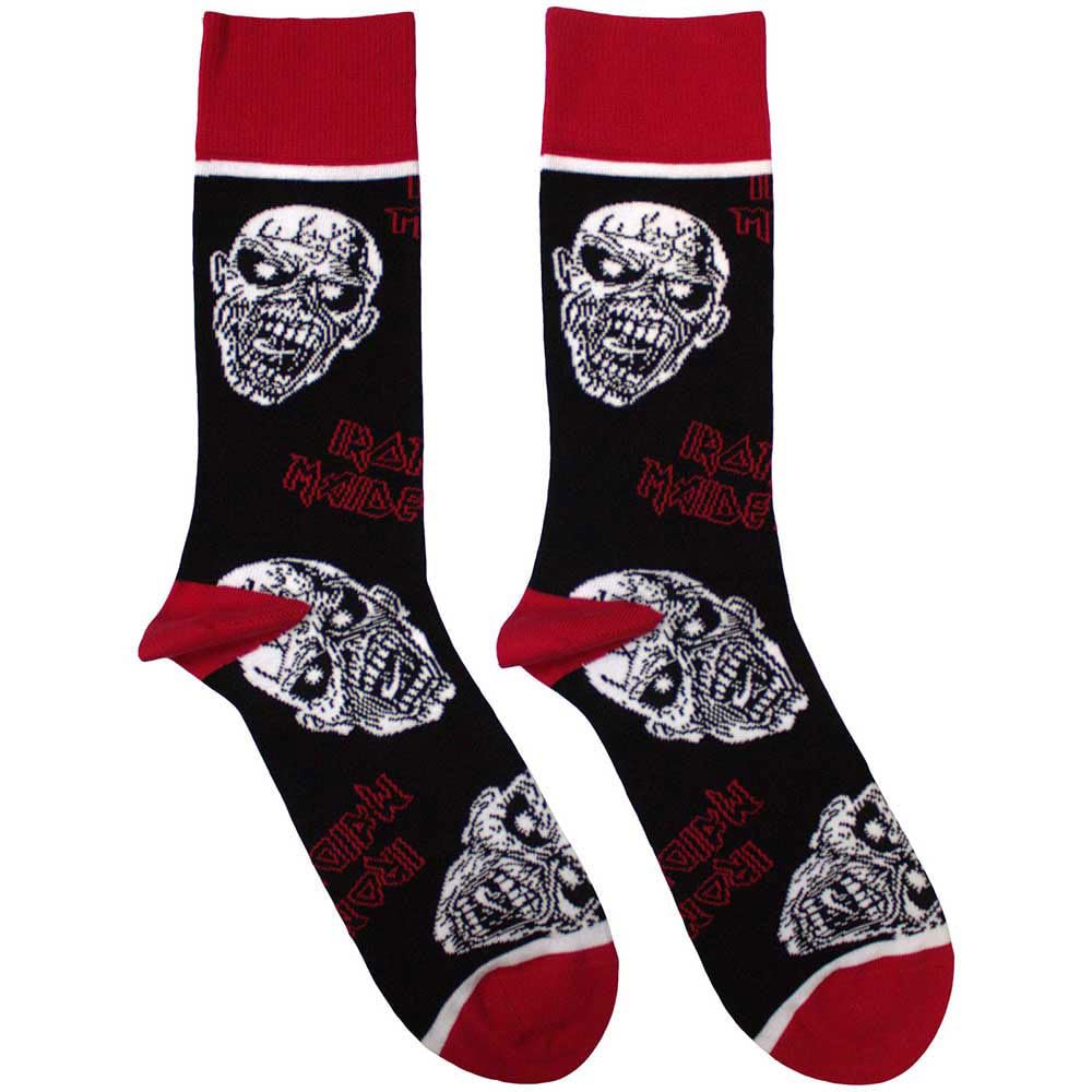 Iron Maiden Eddie Skulls Womens Ankle Socks One Size