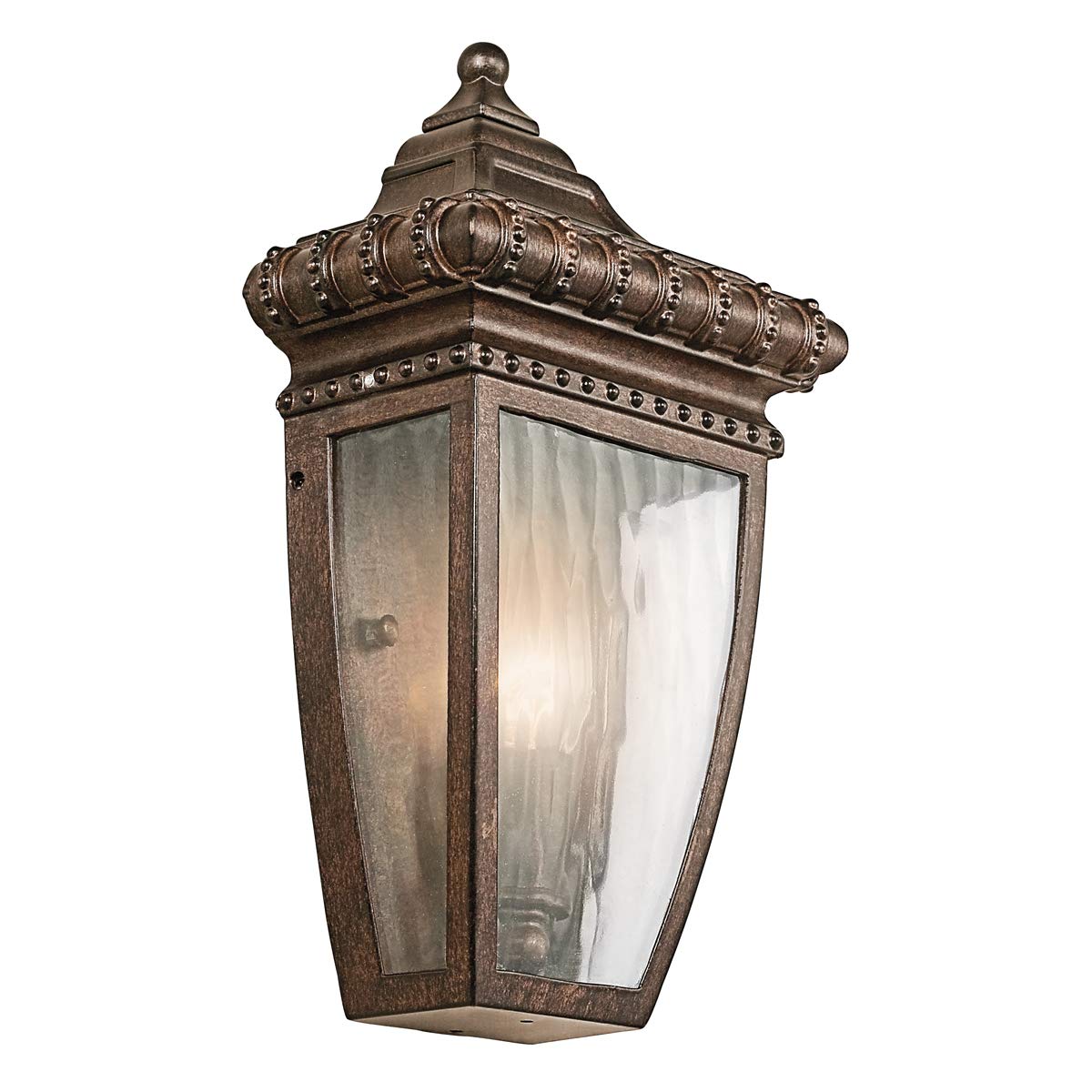 Outdoor IP44 - Wall Light - Sconce - Brushed Bronze - LED E14 60W Bulb - Outside - External - Exterior